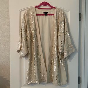 AS by DF Jenna Sequin Kimono Neiman Marcus